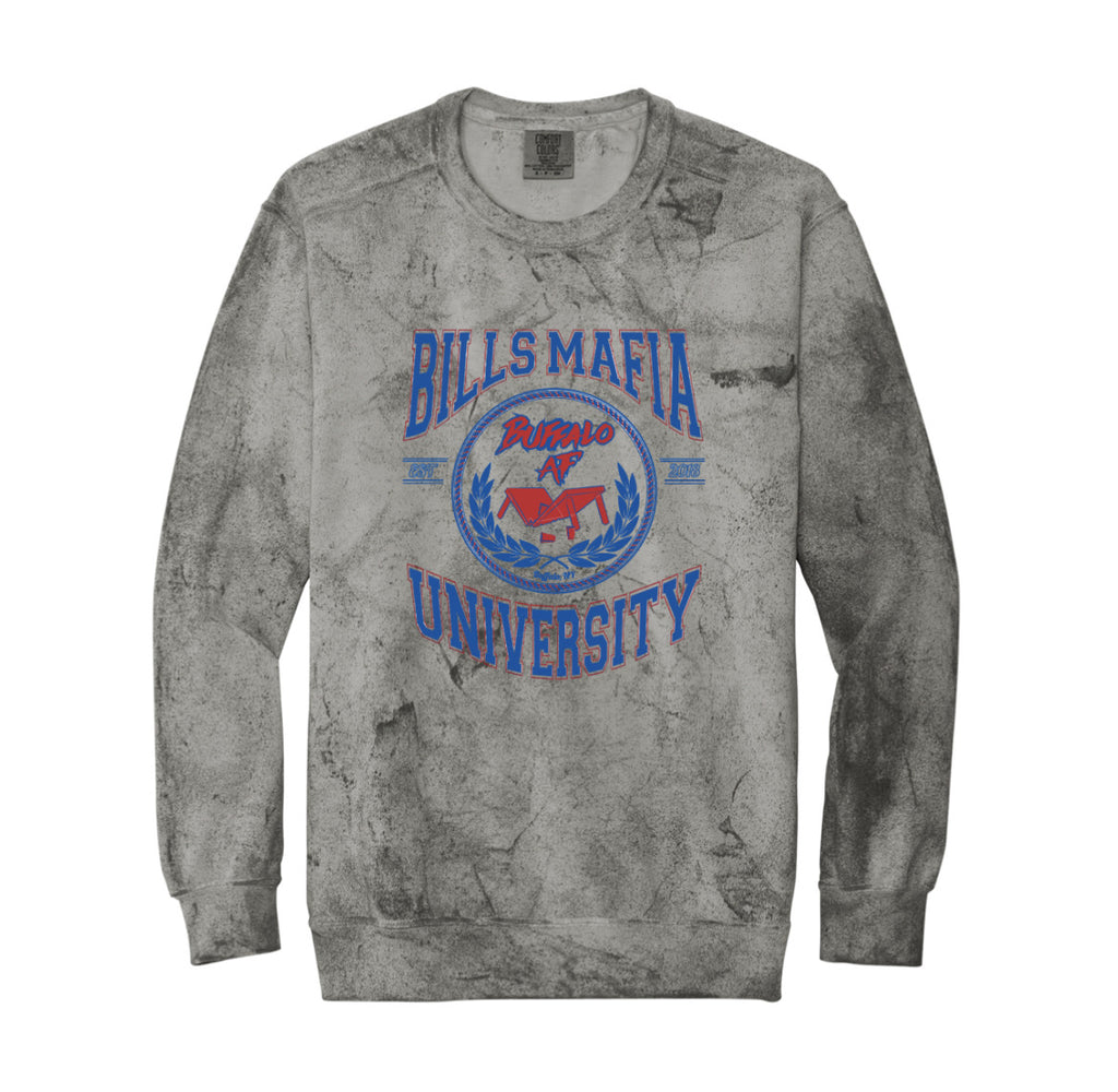 BMU "4th Year" Acid Wash Crewneck Sweatshirt