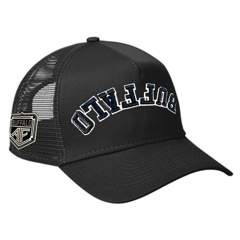 Upsidedown Buffalo "Blackout" Trucker Hat