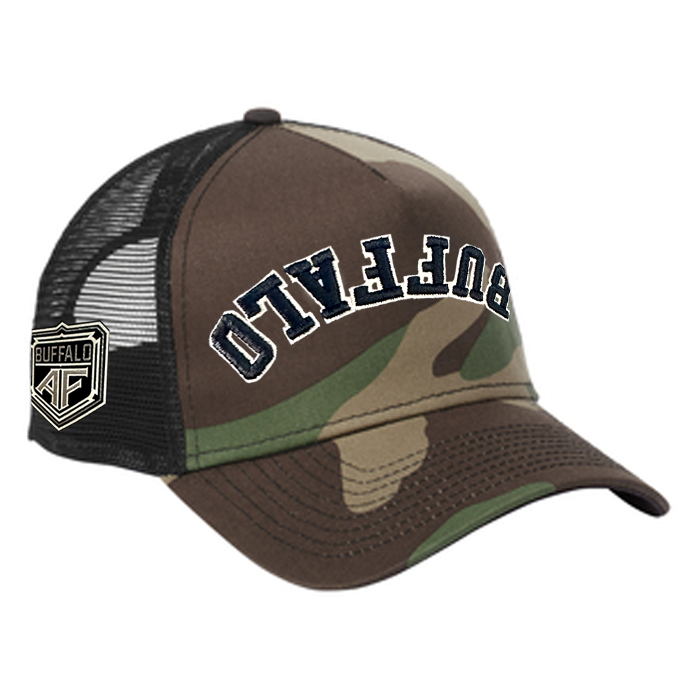 Upsidedown Buffalo "Camo" Trucker Hat