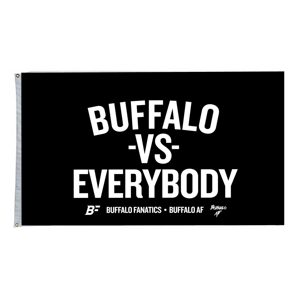 Buffalo vs Everybody Outdoor Flag