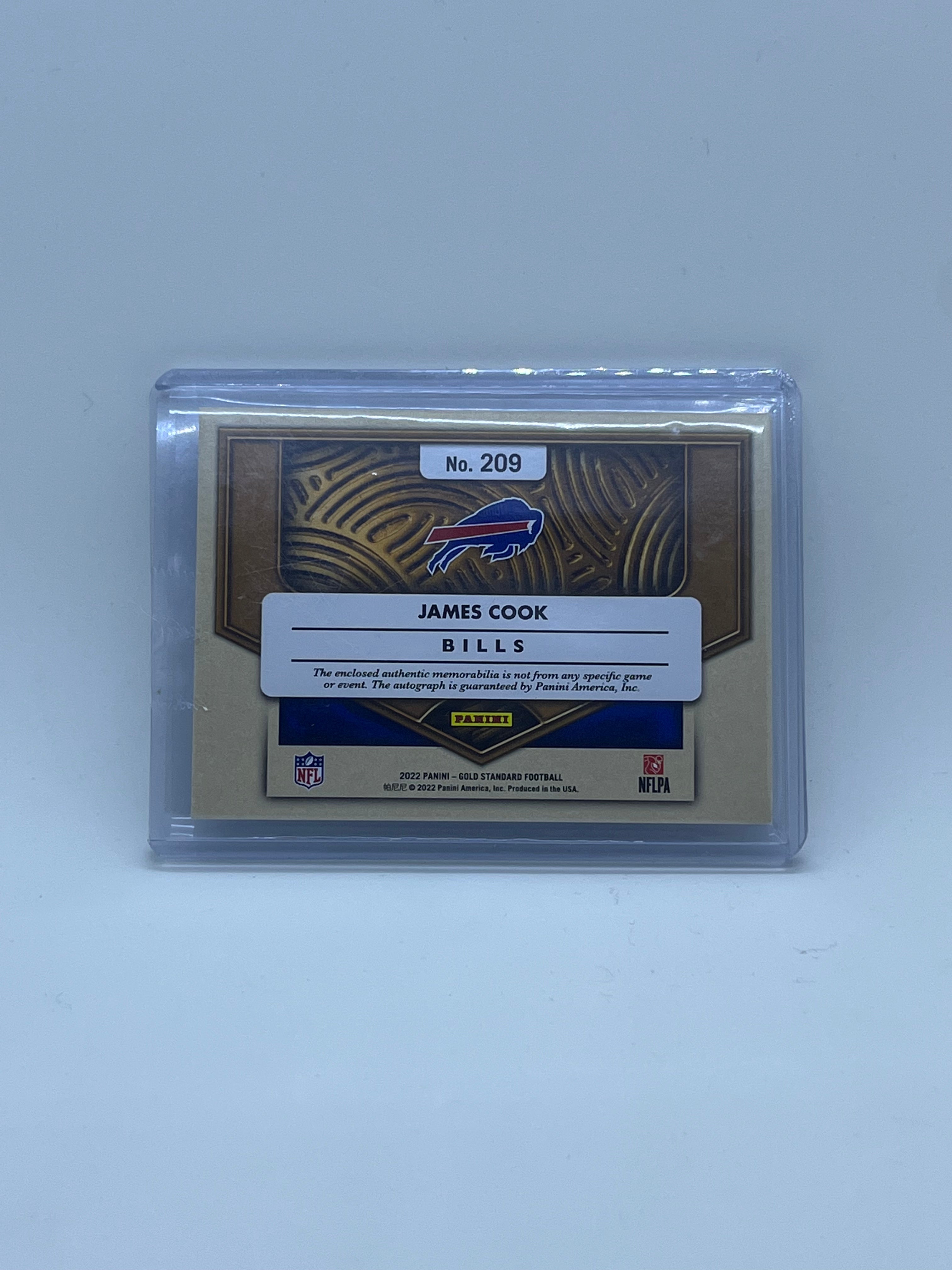 2022 Gold Standard James Cook RPA /49