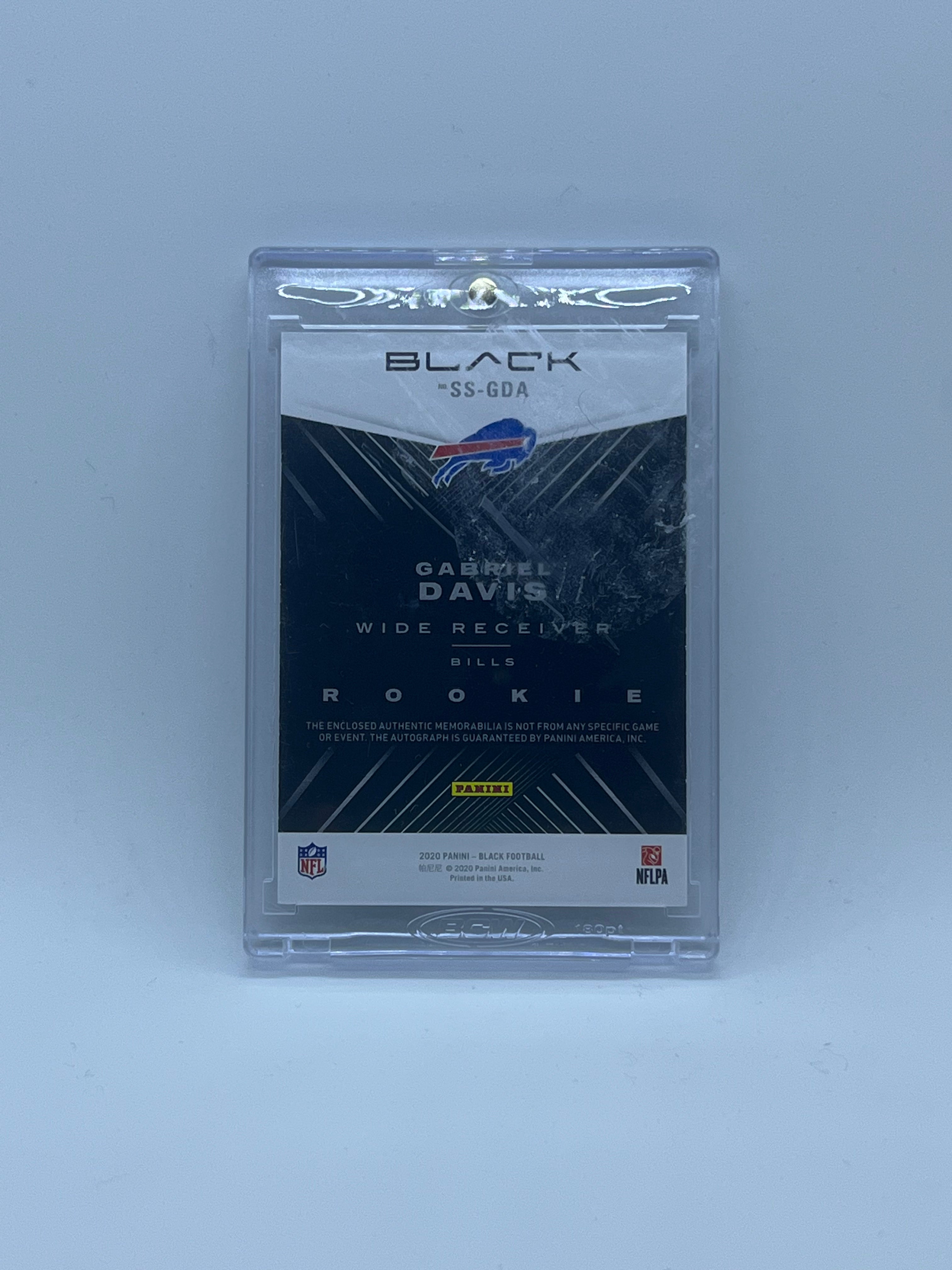 2020 Panini Black Grabiel Davis RPA /50