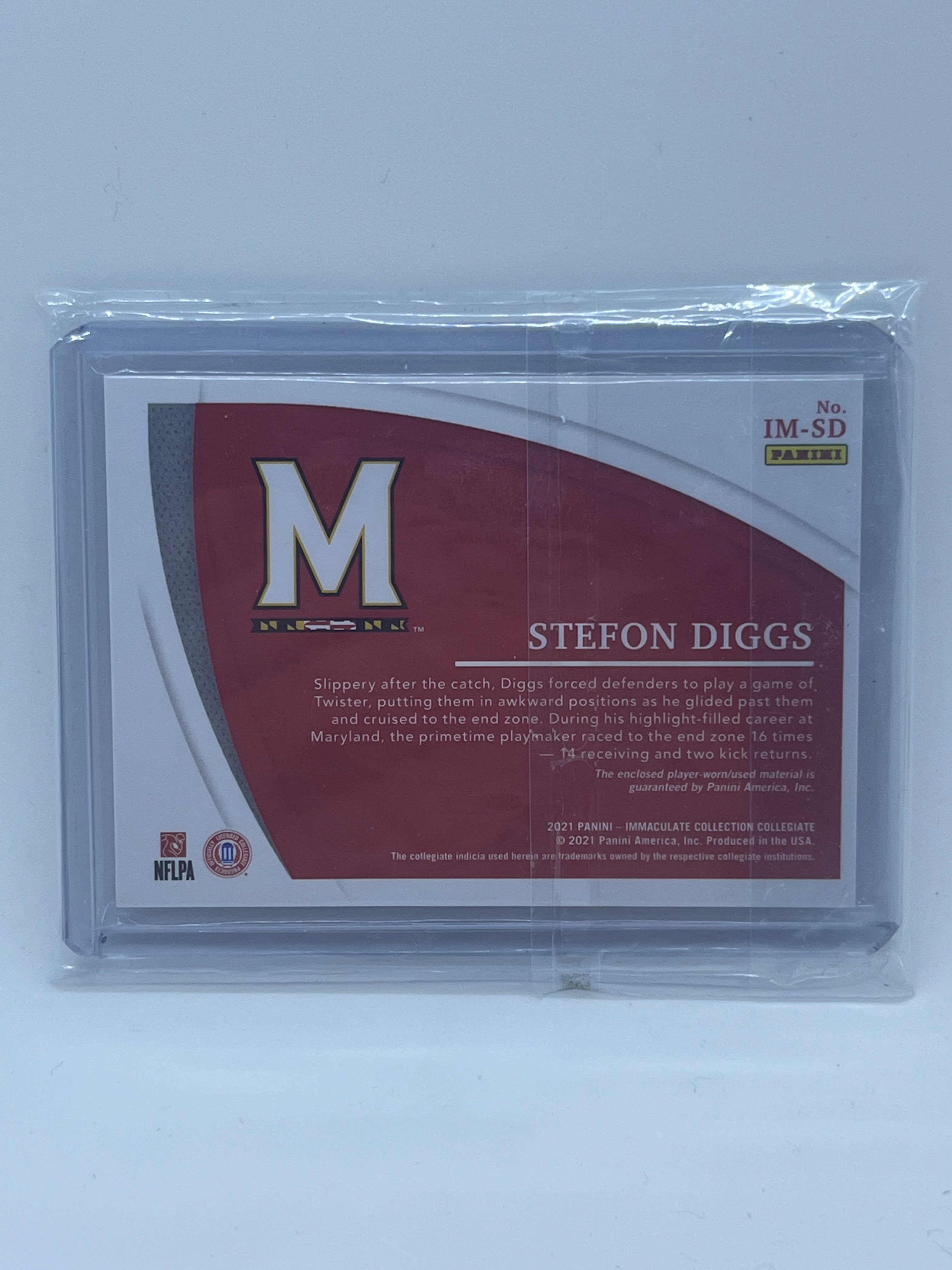 2021 Panini Immaculate Stefon Diggs Patch /10