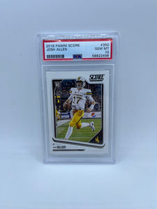 2018 Panini Score Josh Allen Rookie Card PSA10